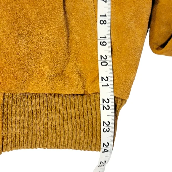 Berman's Vintage Suede Feel Leather Racer Biker Bomber Style Jacket Men’s 42 - Picture 14 of 15